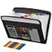 H4D Zippered Accordion File Organizer with Front Mesh Pouch 13 Pocket Expanding File Folder Fit for Documents Letter Size A4 Papers Clear