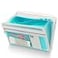 H4D 13 Pocket Expanding File Folder Organizer with Front Clear Pounch Accordion File Organizer with Zipper Clourse Fit for Letter Size Papers Teal