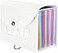Sooez 24 Pockets Expanding File Folder with Blank Labels According File Organizer with Expandable Cover Desktop Accordion Folders Letter A4 Paper Document Storage Organizer White