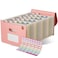 EcoStash Wheat Straw Accordion File Organizer 26 Pockets Expanding File Folder Monthly Bill Receipt Organizer with AZ Tabs BPA Free LetterA4 Strawberry Pink