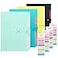 SKYDUE Expanding File Folder with 32 Labels 5 Pockets A4 Letter Size Accordion Folder Paper Organizer for School and Office Pack of 4
