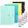 SKYDUE Expanding File Folder with 32 Labels 5 Pockets A4 Letter Size Accordion Folder Paper Organizer for School and Office Pack of 4