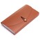 BTSKY Expanding File Folder 13 Pockets Small Accordion File Folder Expandable Card Ticket Holder File Storage Folder Check Bill File Folder Plastic Business Document Organizer Wallet Case Brown