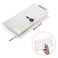 BTSKY Expanding File Folder New 13 Pockets Small Accordion File Expandable Card Ticket Holder Storage Folder Plastic Wallet Case White Translucent