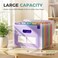 SKYDUE Accordion File Organizer Expanding File Folder with 12 Pockets Portable Document Paper Bill Receipt Organizer Home School Office Supplies Letter A4 Size Purple