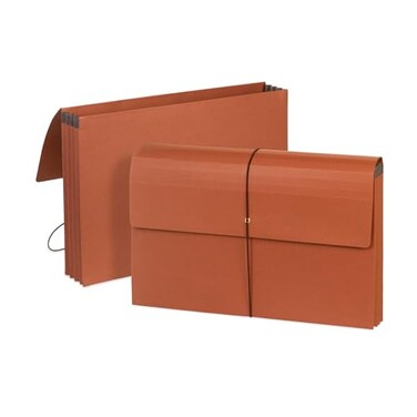 Blue Summit Supplies Blue Summit Accordion File Wallet with Flap and Cord Closure Legal Size 3 Expansion 10 Pack