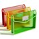 ThinkTex Plastic Expanding File Folders Transparent Envelopes with Snap Closure No Dividers Large Capacity Document Organizer for Bills Taxes LetterA4 Size for School Office Home 3 Pack