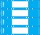 Tabbies 958 x 2 Inches File Pocket Handles Light BlueWhite 48 per Pack TAB68806 Light Blue White