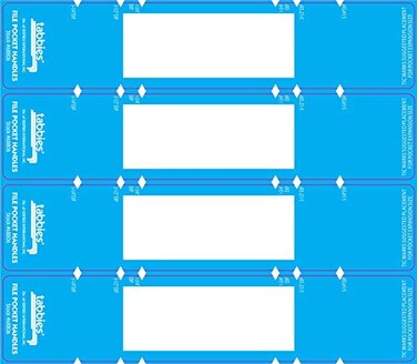 Tabbies 958 x 2 Inches File Pocket Handles Light BlueWhite 48 per Pack TAB68806 Light Blue White