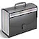 TOPCJ 25 Pockets Accordion File Organizer with HandleExpanding File Folders for Documents A4Letter Size Paperaz TabsPerfect Expandable Accordian Filing Folders with Visible Window