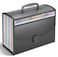 TOPCJ 25 Pockets Accordion File Organizer with HandleExpanding File Folders for Documents A4Letter Size Paperaz TabsPerfect Expandable Accordian Filing Folders with Visible Window
