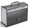 TOPCJ 25 Pockets Accordion File Organizer with HandleExpanding File Folders for Documents A4Letter Size Paperaz TabsPerfect Expandable Accordian Filing Folders with Visible Window