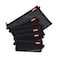 Pendancy Mesh Zipper Pouch 5pcs Lightweight Nylon File Folders Document Organizer Cosmetic Bags Accessories Storage for Travel and Office Supplies Black A4 A5 A6