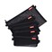 Pendancy Mesh Zipper Pouch 5pcs Lightweight Nylon File Folders Document Organizer Cosmetic Bags Accessories Storage for Travel and Office Supplies Black A4 A5 A6