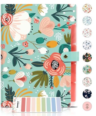 Sooez File Folders Organizer Folders with 5 Pockets Folders for Documents wSticker Accordion File Organizer Paper Receipt Bill Filing Organizer School College Office Travel Essentials Supplies