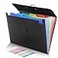 SKYDUE Accordion File Organizer Expanding File Folder with 7 Pockets Portable Receipt Paper Bill Document Organizer LetterA4 Size Filing Folder School Office Supplies Black