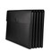 VANRA Expanding Poly File Jacket Filing Envelope File Folder Pockets Document Holder Organizer A4 Letter Size with Snap Button Black Pack of 5