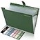 SKYDUE Expanding File Folders with 8 Pockets Accordion File Organizer with Labels Portable Paper Bill Receipt Organizer Letter Size Home School Office Supplies Olive Green
