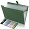 SKYDUE Expanding File Folders with 8 Pockets Accordion File Organizer with Labels Portable Paper Bill Receipt Organizer Letter Size Home School Office Supplies Olive Green