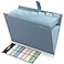 SKYDUE Expanding File Organizer with 8 Pockets Accordion File Folders with Labels Portable Document Paper Bill Receipt Organizer Home College School Office Supplies Letter Size Blue