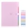 SKYDUE Expanding File Folder with 5 Pockets Cute Accordion File Organizer Letter Size Filing Folder Portable Paper Receipt Organizer School Office Supplies Purple