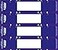 Tabbies File Pocket Handles 963 X 2 Dark BlueWhite 4Sheet 12 SheetsPack