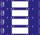Tabbies File Pocket Handles 963 X 2 Dark BlueWhite 4Sheet 12 SheetsPack