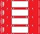 Tabbies File Pocket Handles 963 X 2 RedWhite 4Sheet 12 SheetsPack