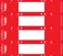 Tabbies File Pocket Handles 963 X 2 RedWhite 4Sheet 12 SheetsPack
