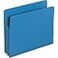 Smead Poly File Pocket StraightCut Tab 312 Expansion Letter Size Blue 4 per Box 73503