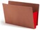 Smead End Tab Pocket Reinforced StraightCut Tab 514 Expansion Extra Wide Legal Size Redrope with Red Gusset 10 per Box 74696