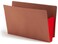 Smead End Tab Pocket Reinforced StraightCut Tab 514 Expansion Extra Wide Legal Size Redrope with Red Gusset 10 per Box 74696