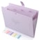 SKYDUE Expanding File Organizer with 5 Pockets Accordion File Folders with Labels Portable Document Paper Bill Receipt Organizer Home College School Office Supplies Letter Size Lilac