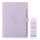 SKYDUE Expanding File Organizer with 5 Pockets Accordion File Folders with Labels Portable Document Paper Bill Receipt Organizer Home College School Office Supplies Letter Size Lilac