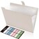 SKYDUE Expanding File Organizer with 8 Pockets Accordion File Folders with Labels Portable Document Paper Bill Receipt Organizer Home College School Office Supplies Letter SizeMilk Tea Brow