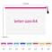 UMETDO 24pcs A4 Mesh Zipper Pouch Bags Mesh Bags with Zipper Bulk Pouches for Organization Clear Storage Bags for Classroom Travel Office