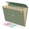 SKYDUE Accordion File Organizer Expanding File Folder with 7 Pockets Portable Receipt Paper Bill Document Organizer LetterA4 Size Filing Folder School Office Supplies MossGreen