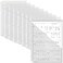 fremskre OEBSR 30Pack 3 Hole Punch Clear Plastic Document FoldersOrganized Up Poly Translucent Slash Slash File Jacket US Letter A4 Size 18C18mmLTape Transparent Document Folders Copy Safe Pockets