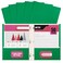 Better Office Products Green Paper 2 Pocket Folders with Prongs 50 Pack Matte Texture Letter Size Paper Folders 50 Pack with 3 Metal Prong Fastener Clips Green