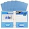 Better Office Products Light Blue Paper 2 Pocket Folders with Prongs 50 Pack Matte Texture Letter Size Paper Folders 50 Pack with 3 Metal Prong Fastener Clips Light Blue