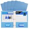 Better Office Products Light Blue Paper 2 Pocket Folders with Prongs 50 Pack Matte Texture Letter Size Paper Folders 50 Pack with 3 Metal Prong Fastener Clips Light Blue