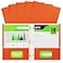 Better Office Products Orange Paper 2 Pocket Folders with Prongs 50 Pack Matte Texture Letter Size Paper Folders 50 Pack with 3 Metal Prong Fastener Clips Orange