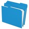 Pendaflex Color File Folders with Interior Grid Letter Size Blue 13 Cut 100BX R152 13 BLU