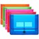 LE PAPILLION JEWELRY EcoFriendly Plastic File Folders Expanding Poly File Wallet Transparent Expandable Envelope Organizer Document Folder with Elastic Band and Button Closure with Small Two Pockets 5