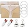 Mooliwe Travelers Journal Notebook Accessories Kit Include Travel Kraft File Folder Zipper Case Pen Holder Binder Clip and Elastic Bands Travel Accessories Supplies2 PackPassport Size