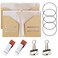 Mooliwe Travelers Journal Notebook Accessories Kit Include Travel Kraft File Folder Zipper Case Pen Holder Binder Clip and Elastic Bands Travel Accessories Supplies2 PackPassport Size