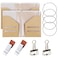 Mooliwe Travelers Journal Notebook Accessories Kit Include Travel Kraft File Folder Zipper Case Pen Holder Binder Clip and Elastic Bands Travel Accessories Supplies2 PackPassport Size