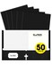 SUNEE Folders with Pockets 3 Hole Punched50 Pack Black 2 Pocket Folders Fit Letter Size Paper Paper File Folder for School Office Home Business