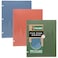Five Star 2 Pocket Folders 4 Pack Recycled Plastic Folders with StayPut Tabs and Prong Fasteners Fits 3Ring Binder Holds 11 x 812 Paper Writable Label Clay Green Blue Gray 33002