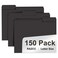 RAZCC File Folder 150 Pack 13 Cut Tab File Folders Letter Size Black Folders for Dcouments Folders with Tab Great for Organizing and Easy File Storage